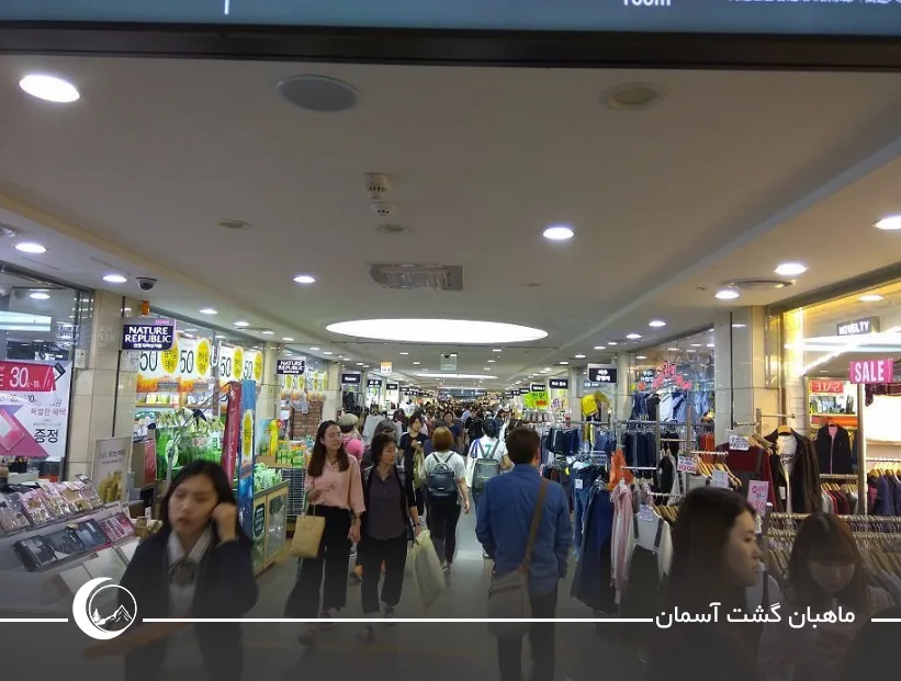 تصویر بازار زیرزمینی گانگنام از بهترین مراکز خرید سئول undefined