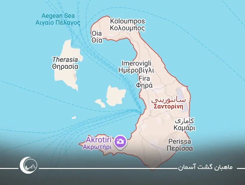 سانتورینی کجاست؟